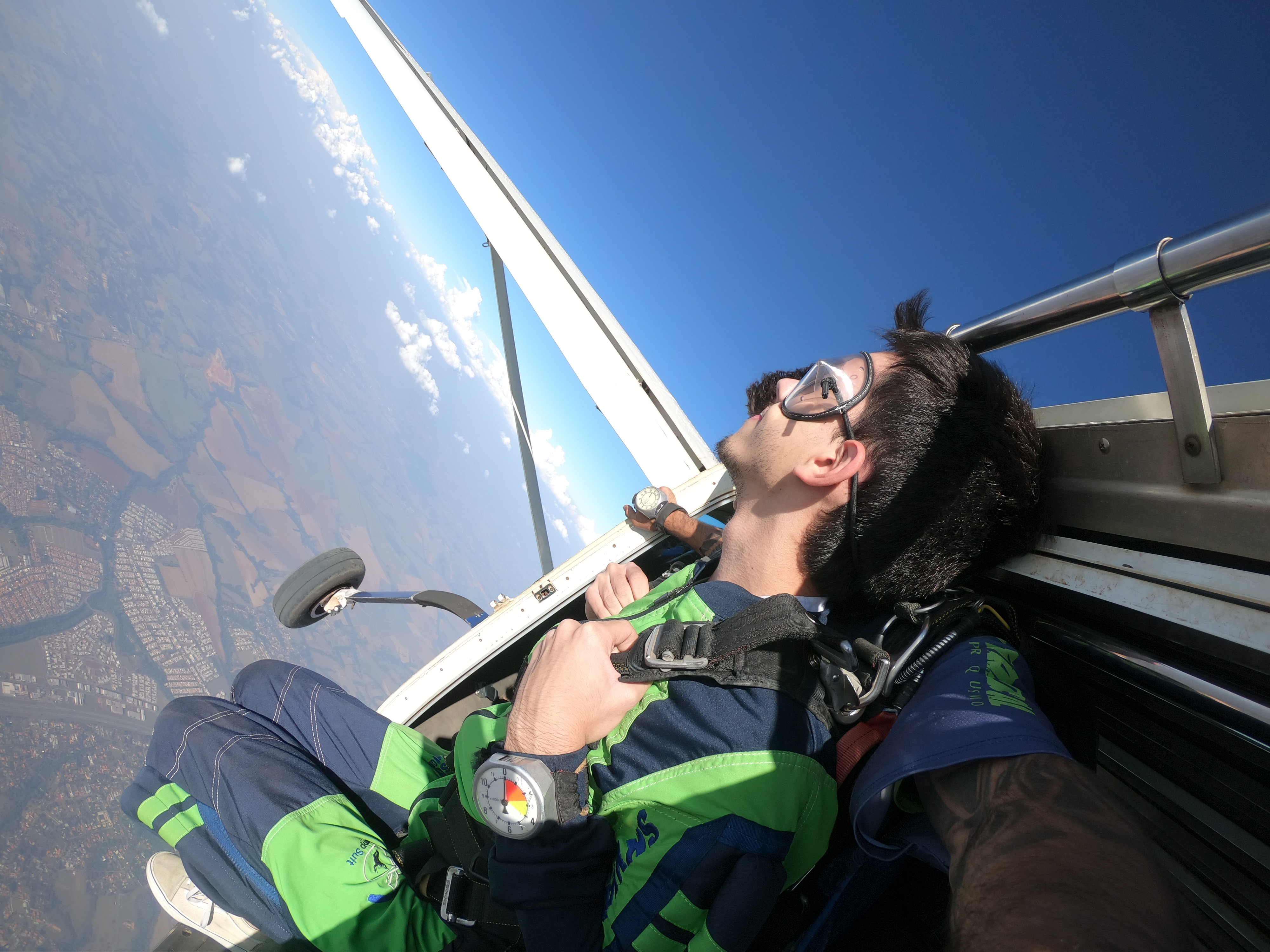 Davi about to skydive